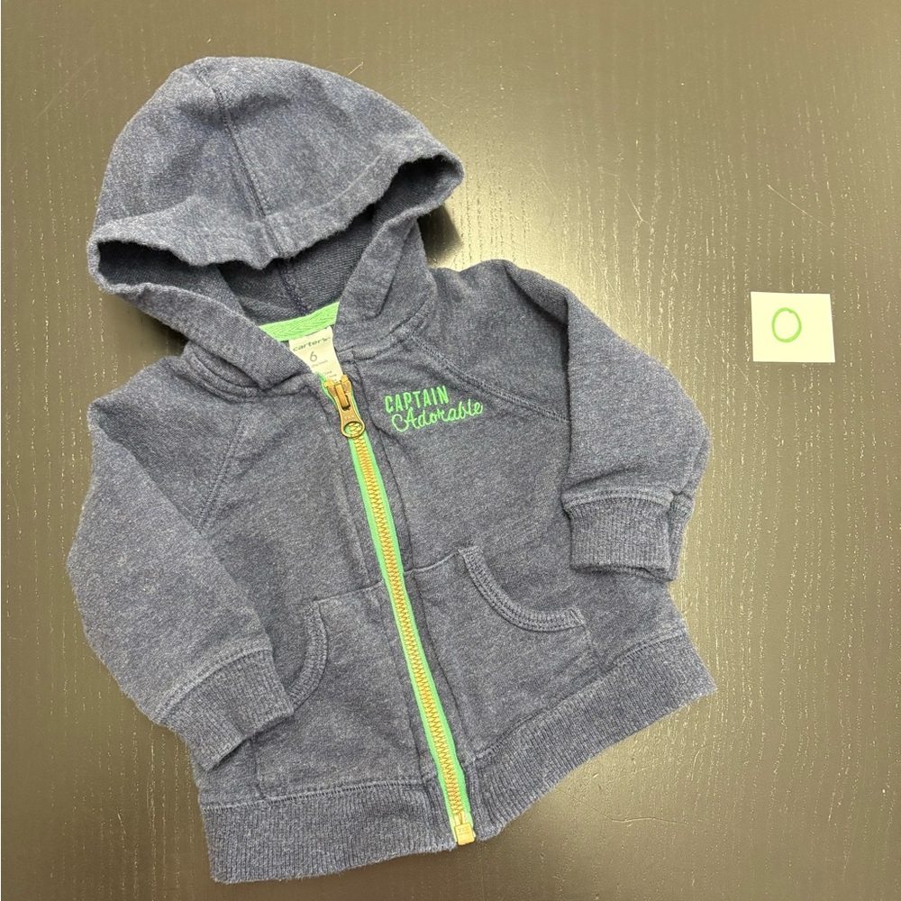 ⭐️2/$5.00⭐️ Carter’s 6m Captain Adorable Hooded Sweater